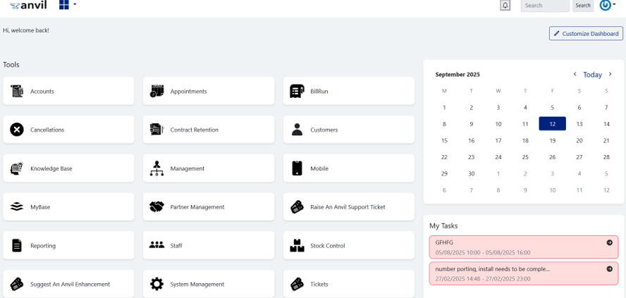 Anvil website content